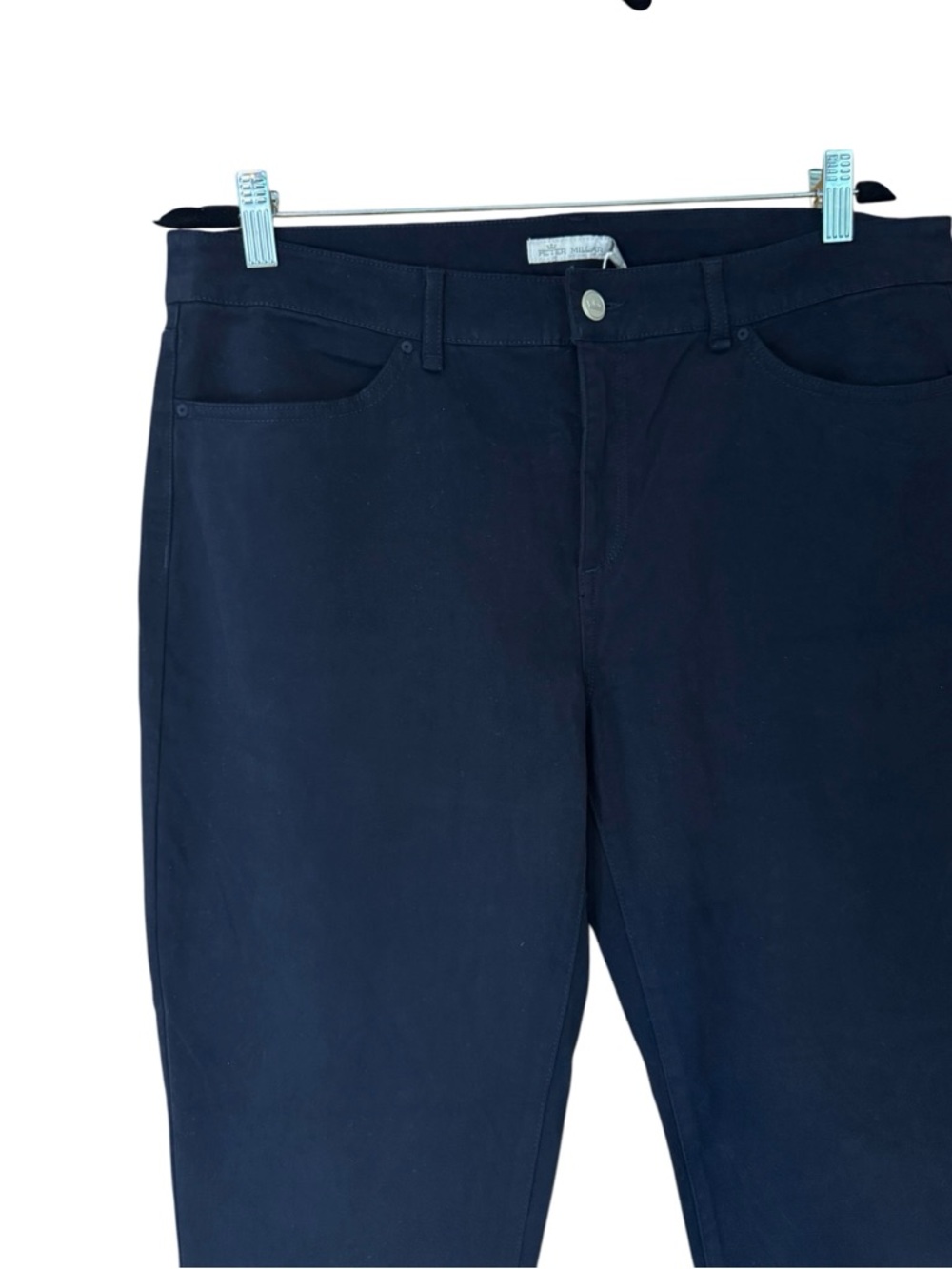 Peter Millar Karlie Stretch Sateen Golf Pants Navy Blue 14 - Picture 3 of 8